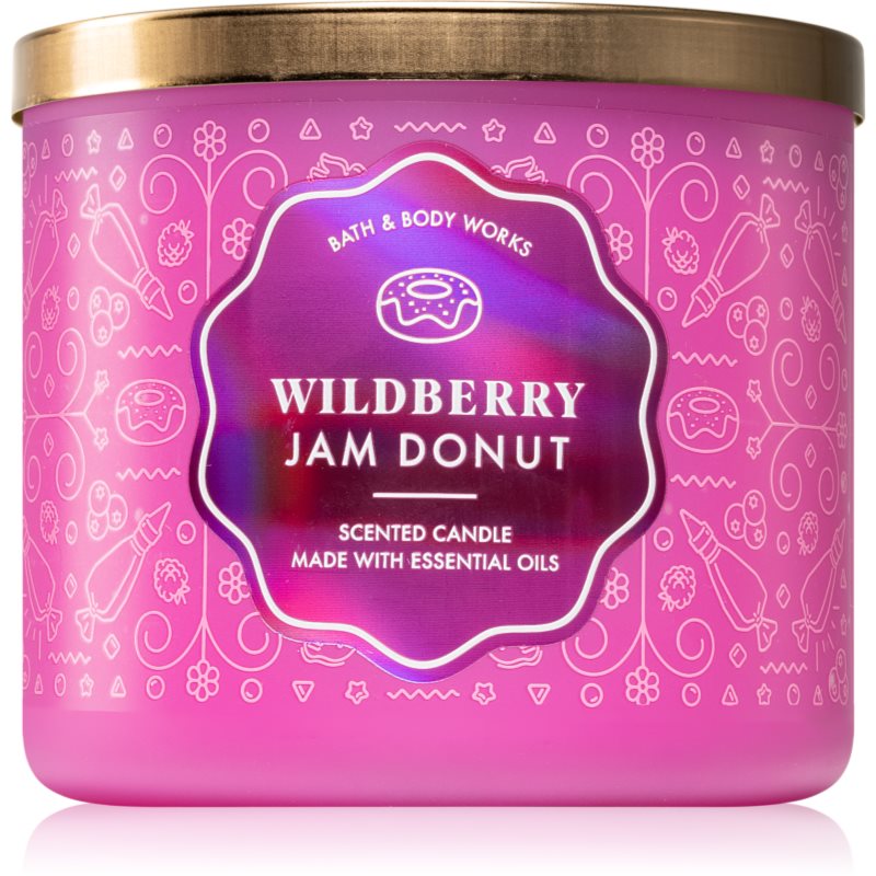 

Bath & Body Works Wildberry Jam Donut aроматична свічка з есенціальними маслами