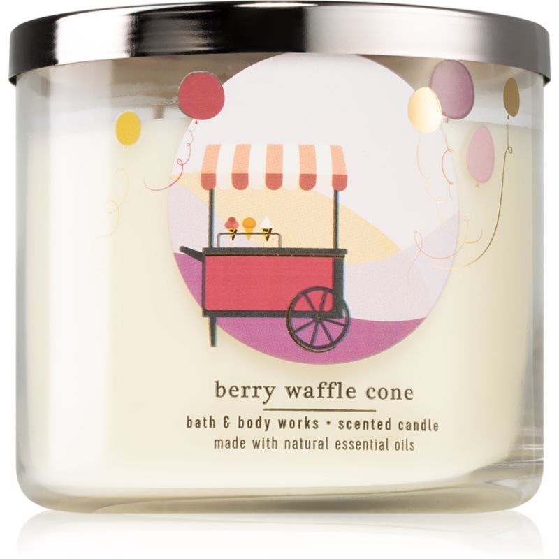 Bath & Body Works Berry Waffle Cone kvapioji žvakė 411 g