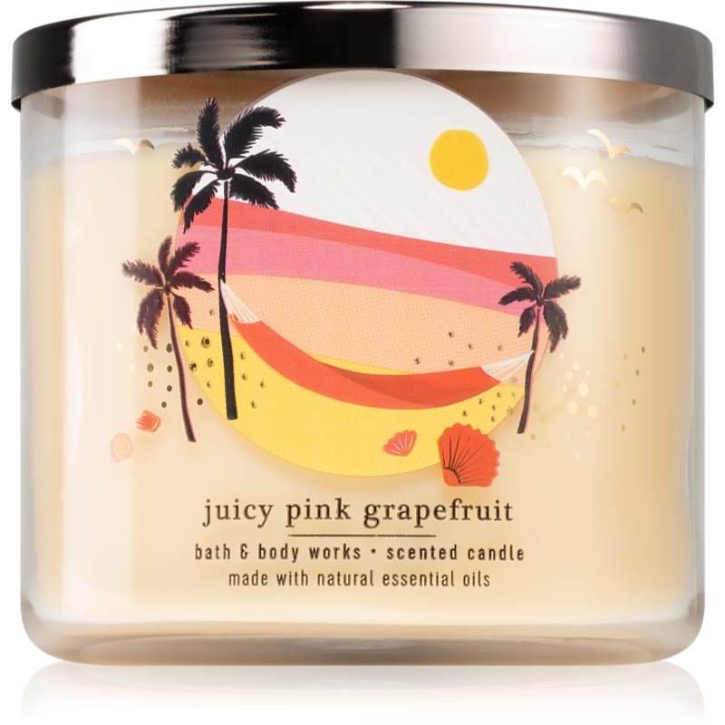 Bath & Body Works Juicy Pink Grapefruit vonná svíčka 411 g