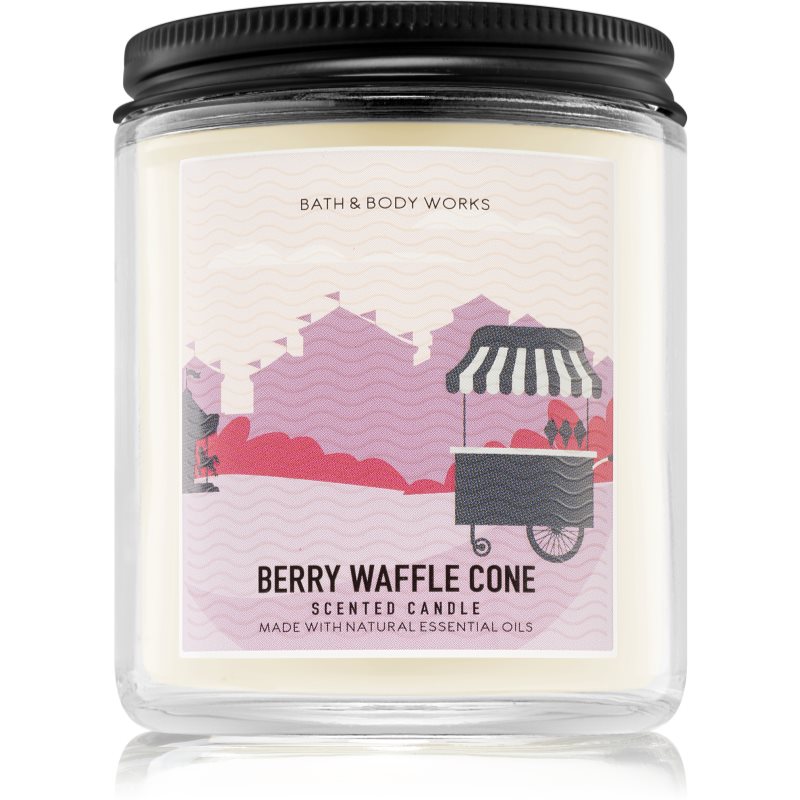 Bath & Body Works Berry Waffle Cone kvapioji žvakė 198 g
