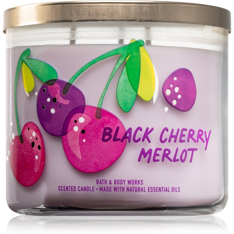 Bath & Body Works Black Cherry Merlot kvapioji žvakė II. 411 g