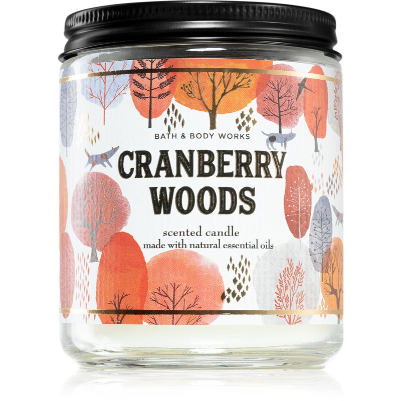

Bath & Body Works Cranberry Woods aроматична свічка з есенціальними маслами