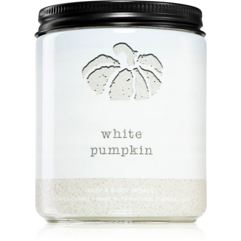 Bath & Body Works White Pumpkin aроматична свічка з есенціальними маслами 198 гр