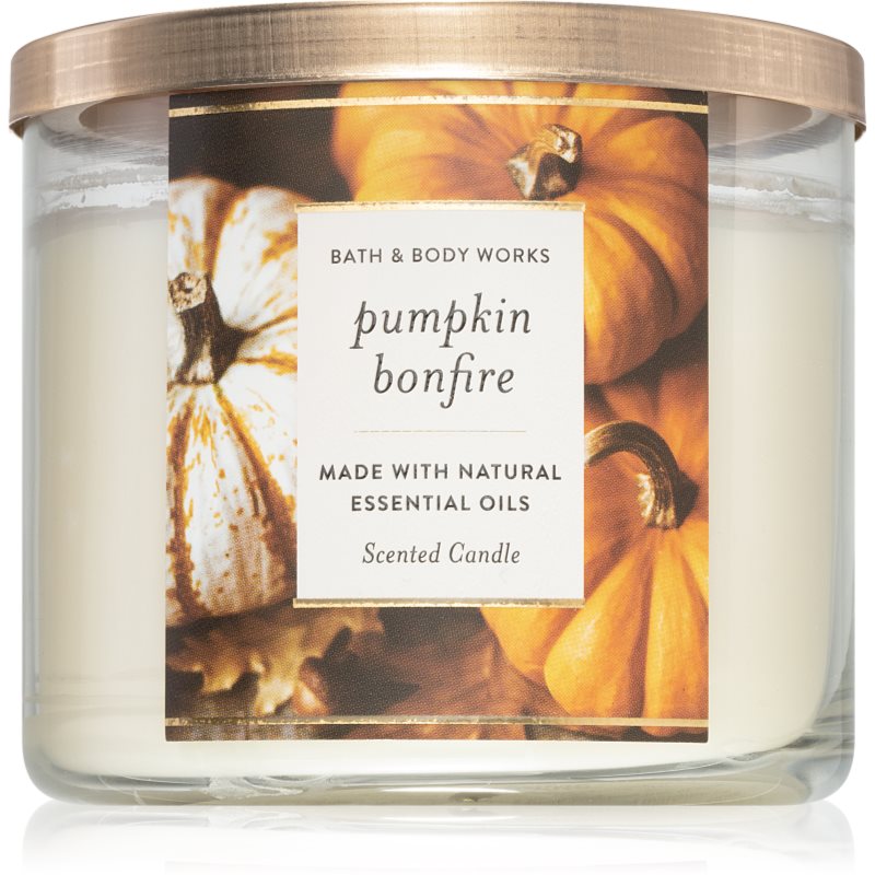

Bath & Body Works Pumpkin Bonfire aроматична свічка з есенціальними маслами