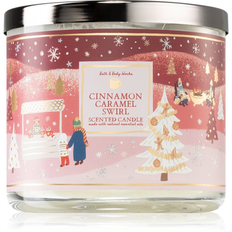Bath & Body Works Cinnamon Caramel Swirl scented candle 411 g
