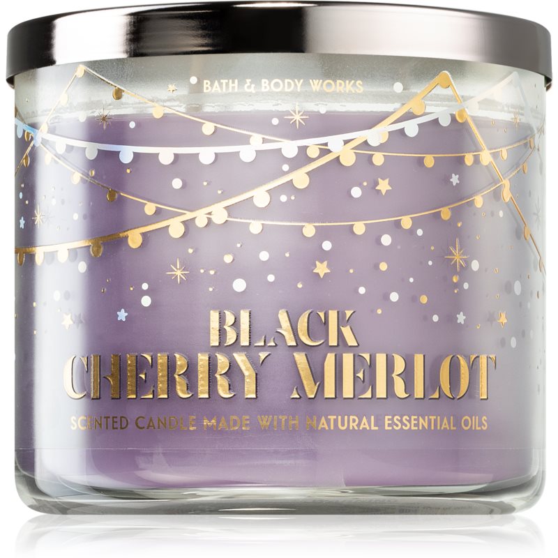 Bath & Body Works Black Cherry Merlot Scented Candle 411 G