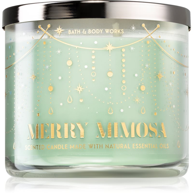 Bath & Body Works Merry Mimosa vonná sviečka 411 g