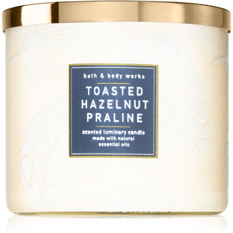 Bath & Body Works Toasted Hazelnut Praline vonná sviečka 411 g