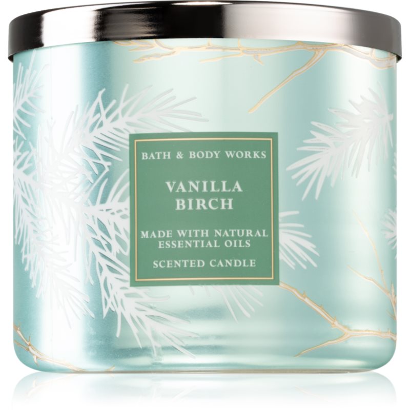 Bath & Body Works Vanilla Birch vonná sviečka 411 g