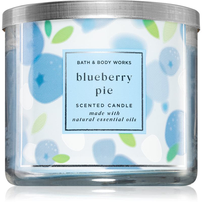 Bath & Body Works Blueberry Pie vonná sviečka 411 g