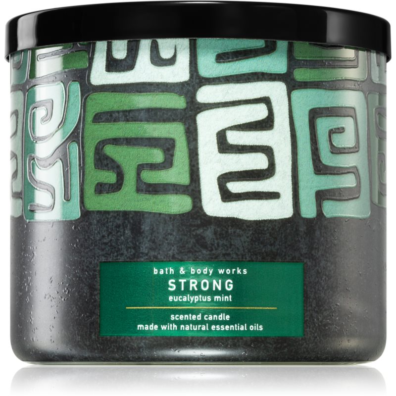 Bath & Body Works Strong Eucalyptus Mint vonná sviečka 411 g