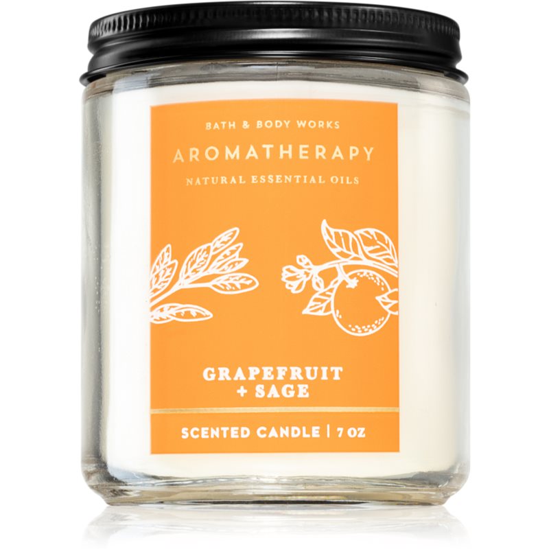 Bath & Body Works Grapefruit + Sage vonná svíčka 198 g