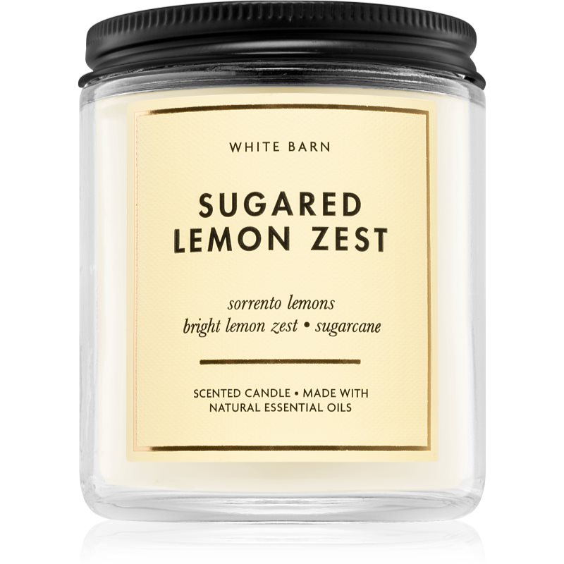 Bath & Body Works Sugared Lemon Zest ароматна свещ 198 гр.