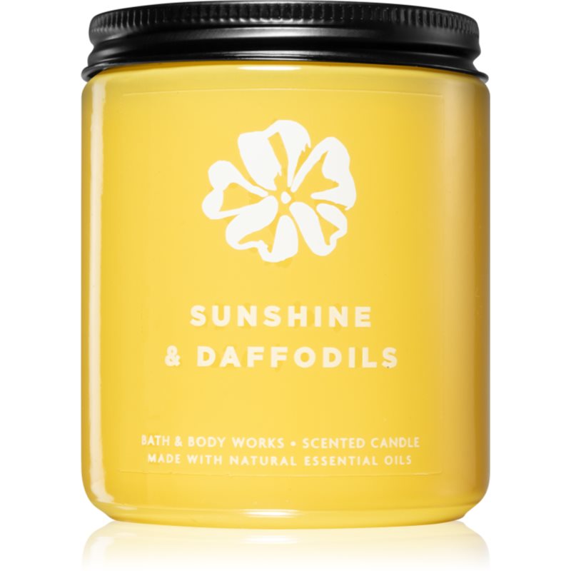 Bath & Body Works Sunshine and Daffodils vonná svíčka 198 g