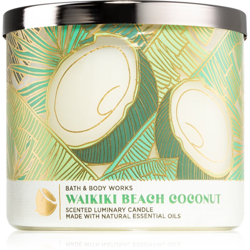 Bath & Body Works Waikiki Beach Coconut vonná sviečka I. 411 g