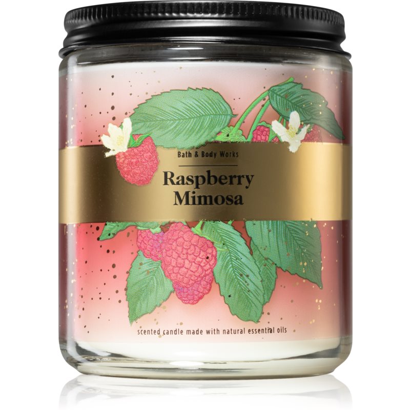 Bath & Body Works Raspberry Mimosa vonná sviečka 198 g