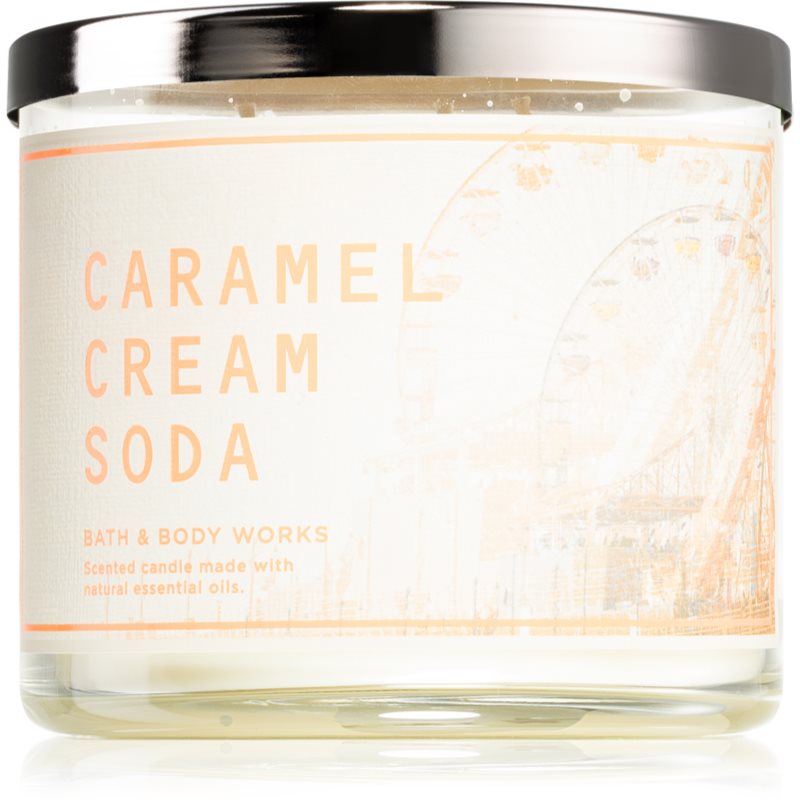 Bath & Body Works Caramel Cream Soda illatgyertya 411 g