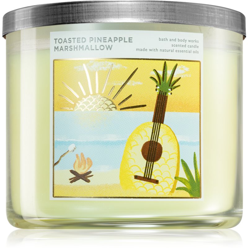 Bath & Body Works Toasted Pineapple Marshmallow vonná sviečka 411 g