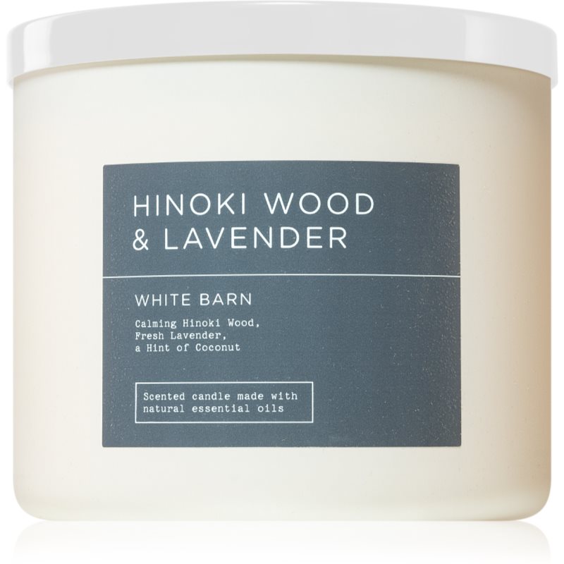 Bath & Body Works Hinoki Wood & Lavender Aроматична свічка 411 гр