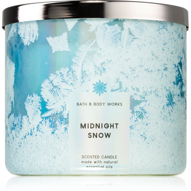 Bath & Body Works Midnight Snow vonná sviečka 411 g