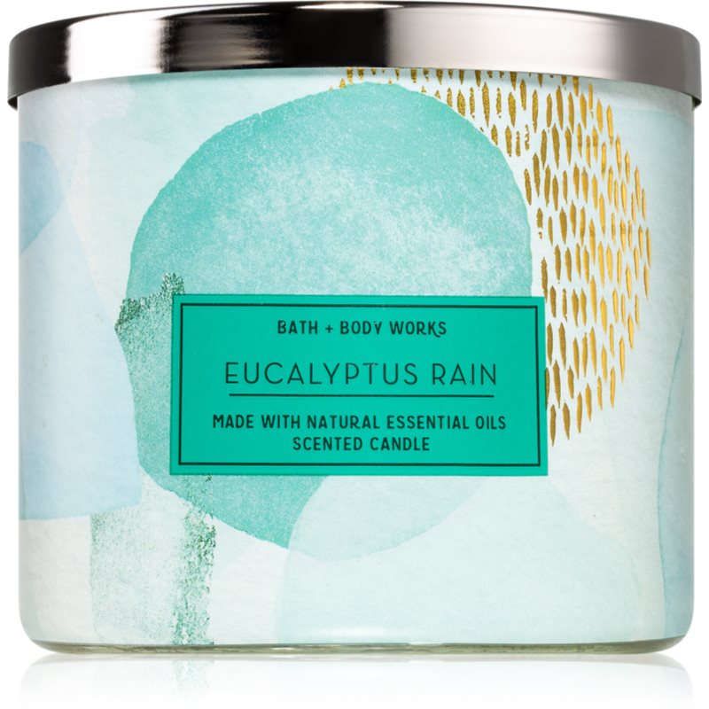 Bath & Body Works Eucalyptus Rain Candle III. 411 G