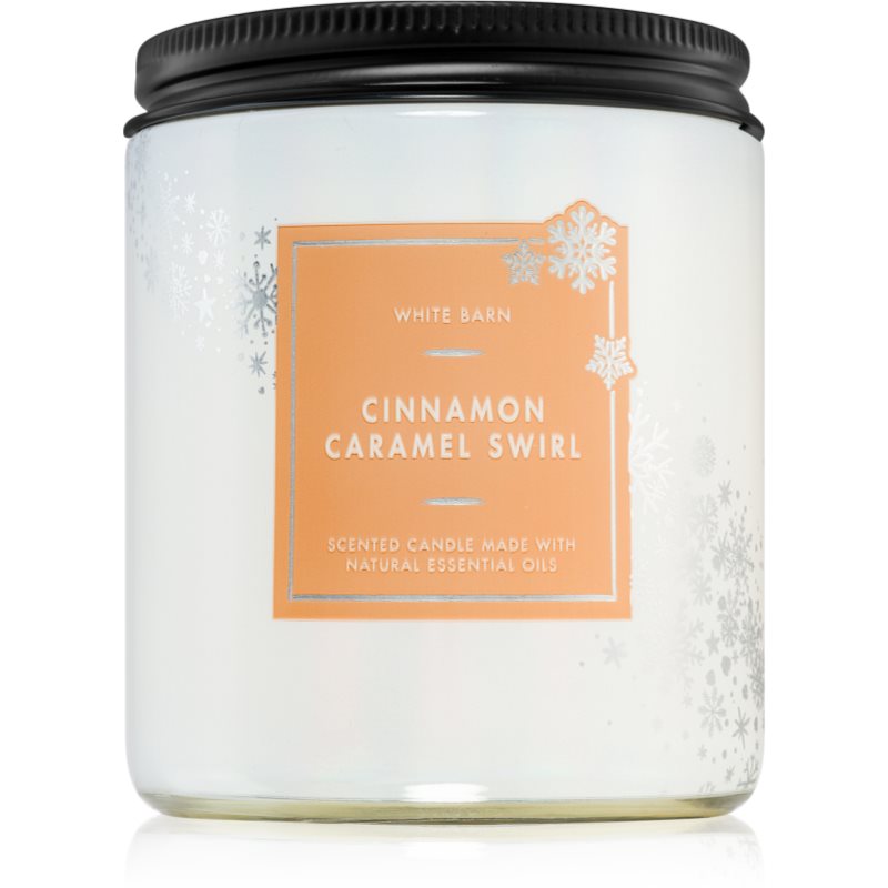 Bath & Body Works Cinnamon Caramel Swirl Aроматична свічка 198 гр