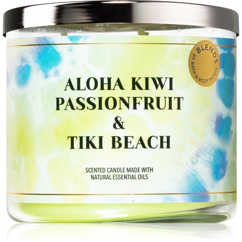 Bath & Body Works Aloha Kiwi Passionfruit & Tiki Beach Aроматична свічка 411 гр