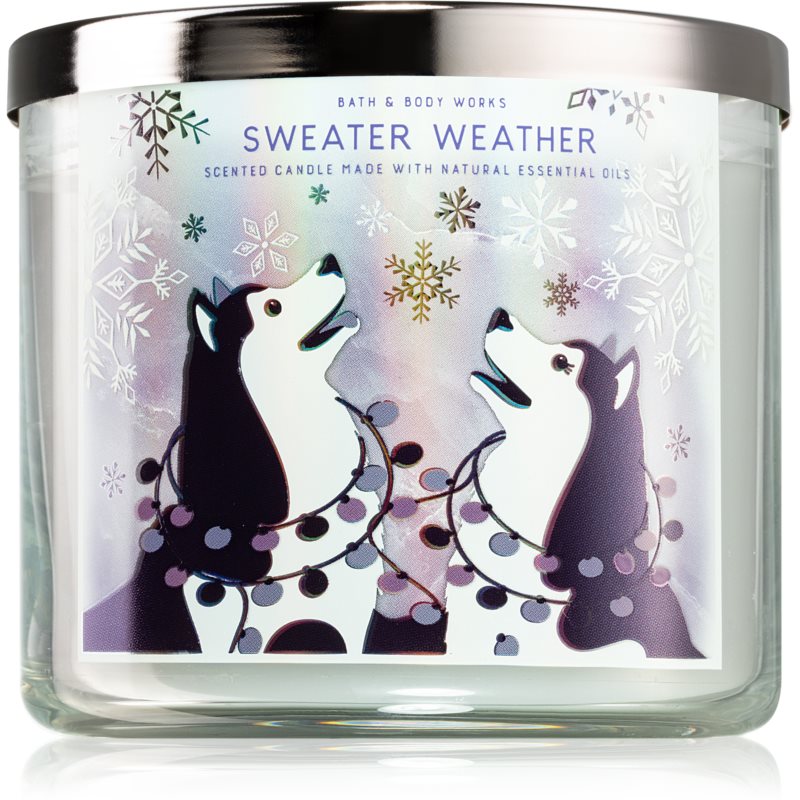Bath & Body Works Sweater Weather vonná sviečka V. 411 g