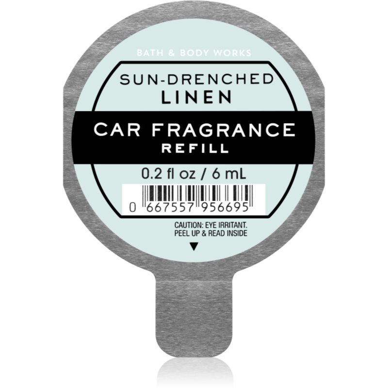 Bath & Body Works Sundrenched Linen vôňa do auta náhradná náplň 6 ml