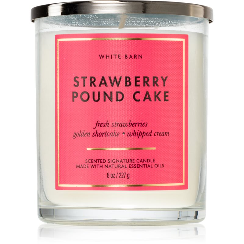 Bath & Body Works Strawberry Pound Cake scented candle 227 g
