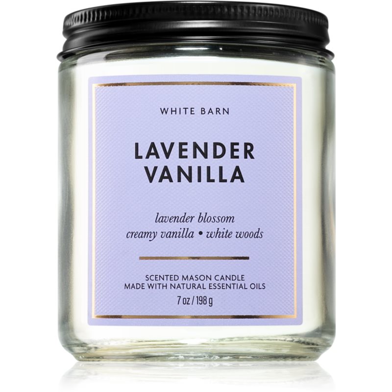 Bath & Body Works Lavender Vanilla vonná svíčka 198 g