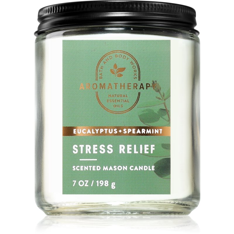 Bath & Body Works Stress Relief Eucalyptus & Spearmint illatgyertya 198 g