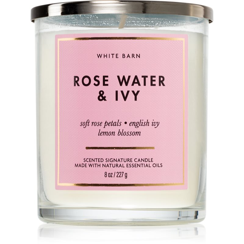 Bath & Body Works Rose Water & Ivy lumânare parfumată 227 g