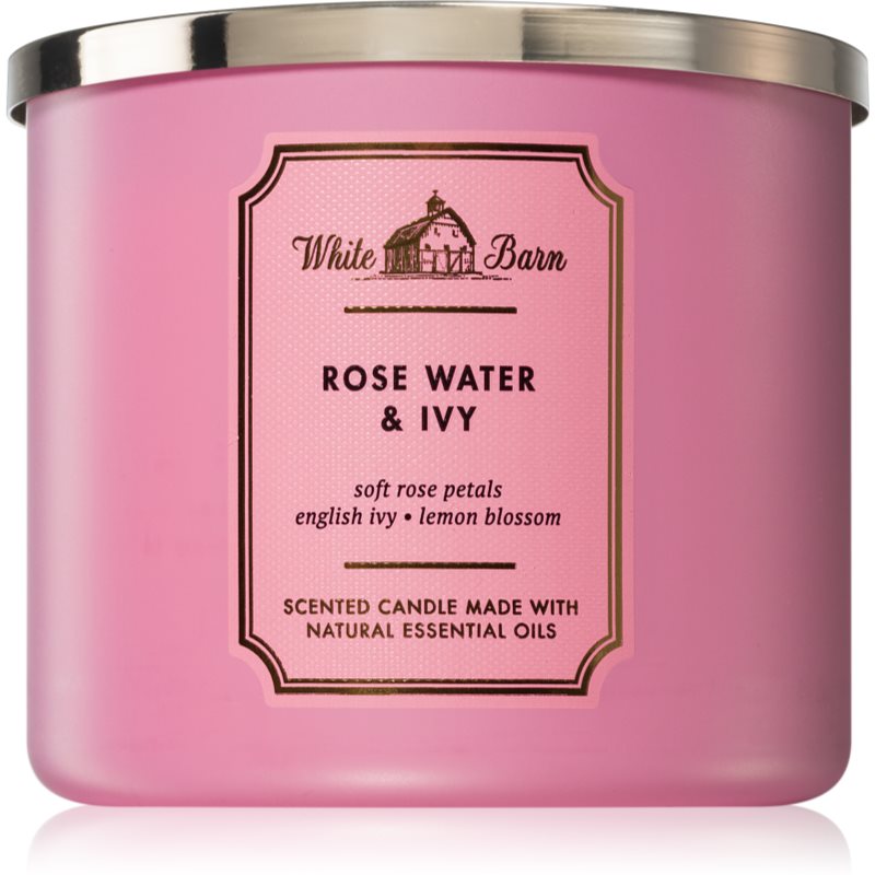 Bath & Body Works Rose Water Ivy doftljus 411 g unisex