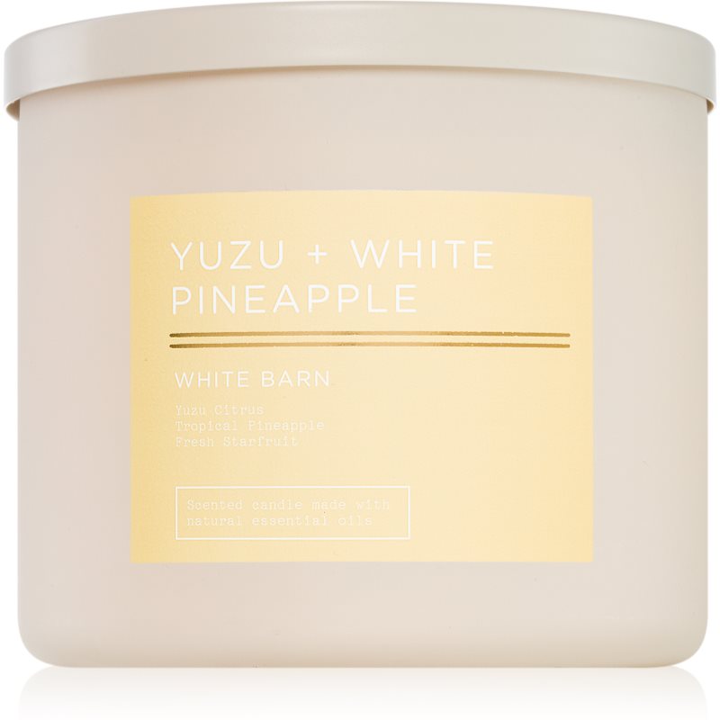 Bath & Body Works Yuzu + White Pineapple vonná sviečka 411 g