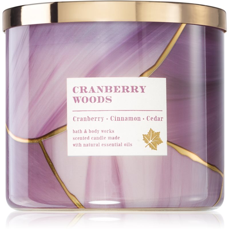 Bath & Body Works Cranberry Woods vonná sviečka 411 g