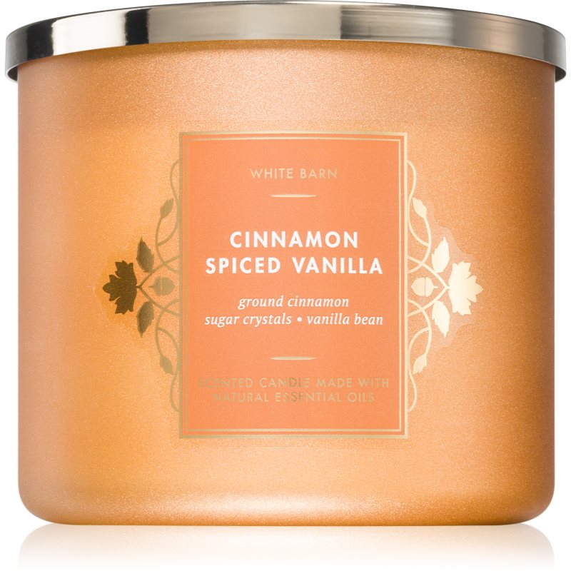 Bath & Body Works Cinnamon Spiced Vanilla ароматна свещ 411 гр.
