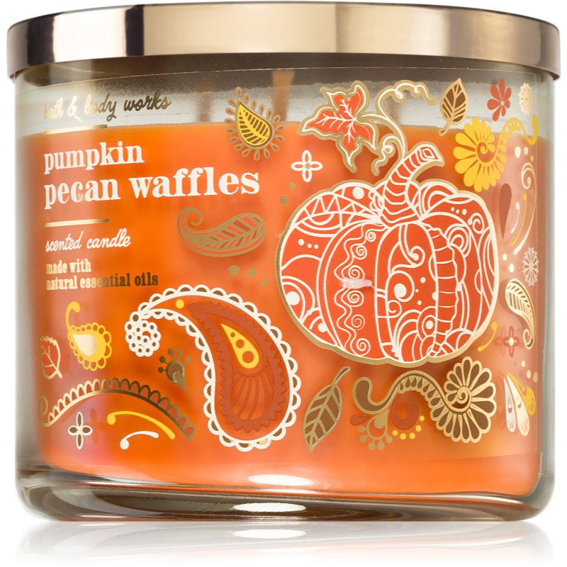Bath & Body Works Pumpkin Pecan Waffles ароматна свещ 411 гр.