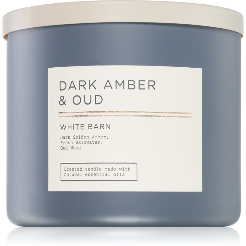 Bath & Body Works Dark Amber & Oud Scented Candle 411 G