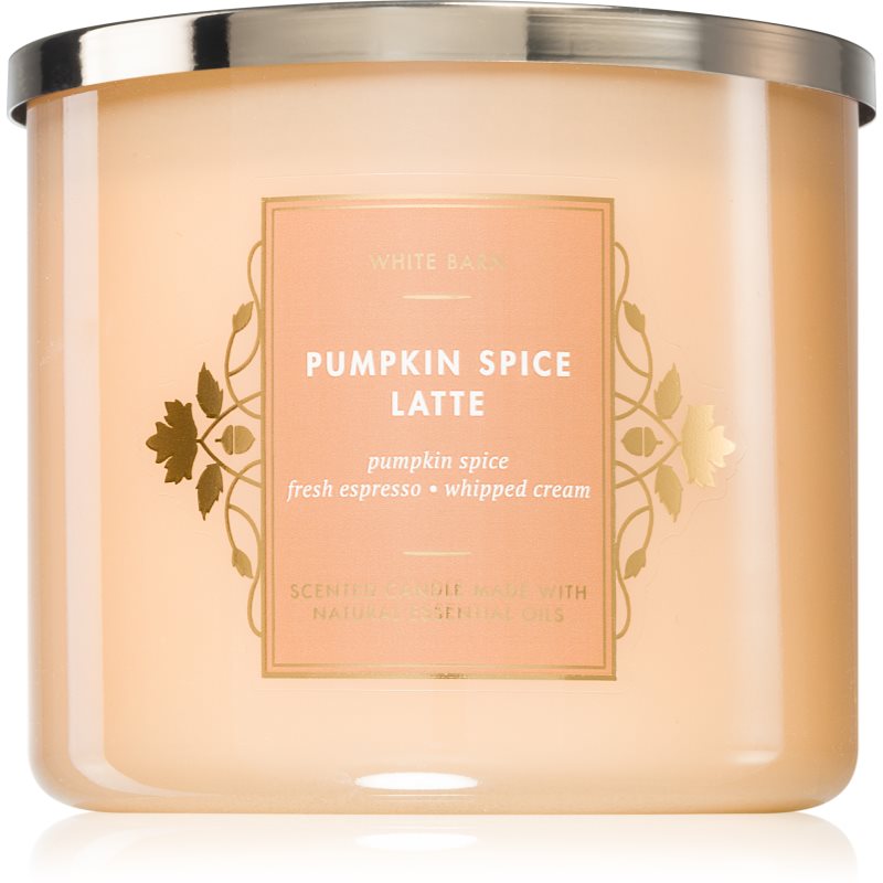 Bath & Body Works Pumpkin Spice Latte ароматна свещ II. 411 гр.