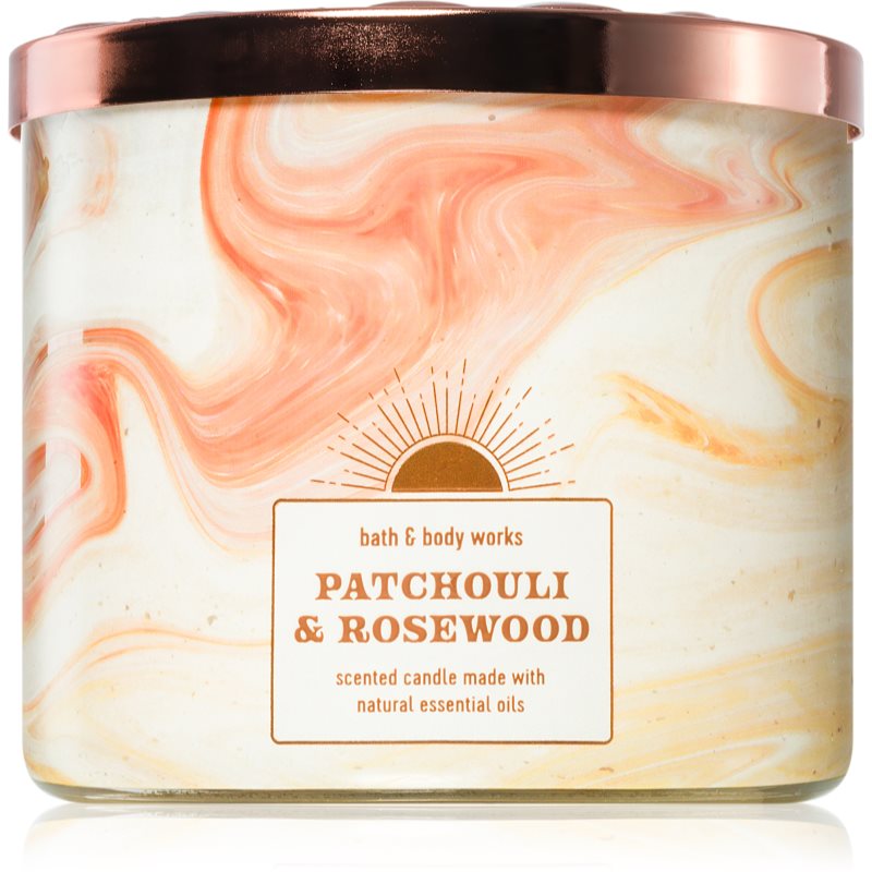 E-shop Bath & Body Works Patchouli & Rosewood vonná svíčka 411 g