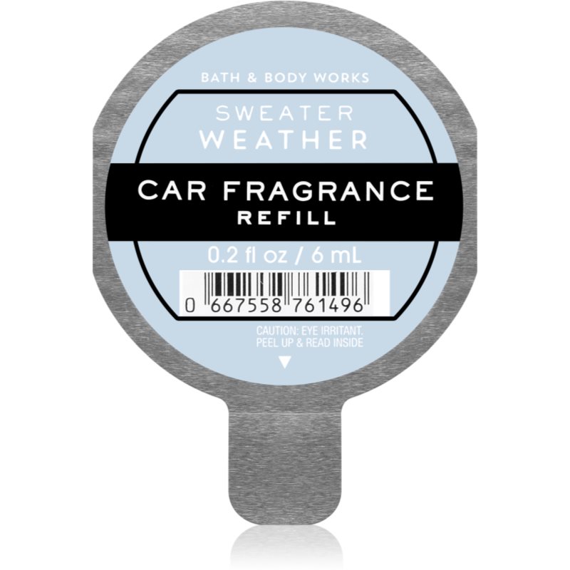 Bath & Body Works Sweater Weather luftfräschare för bil Påfyllning 6 ml unisex