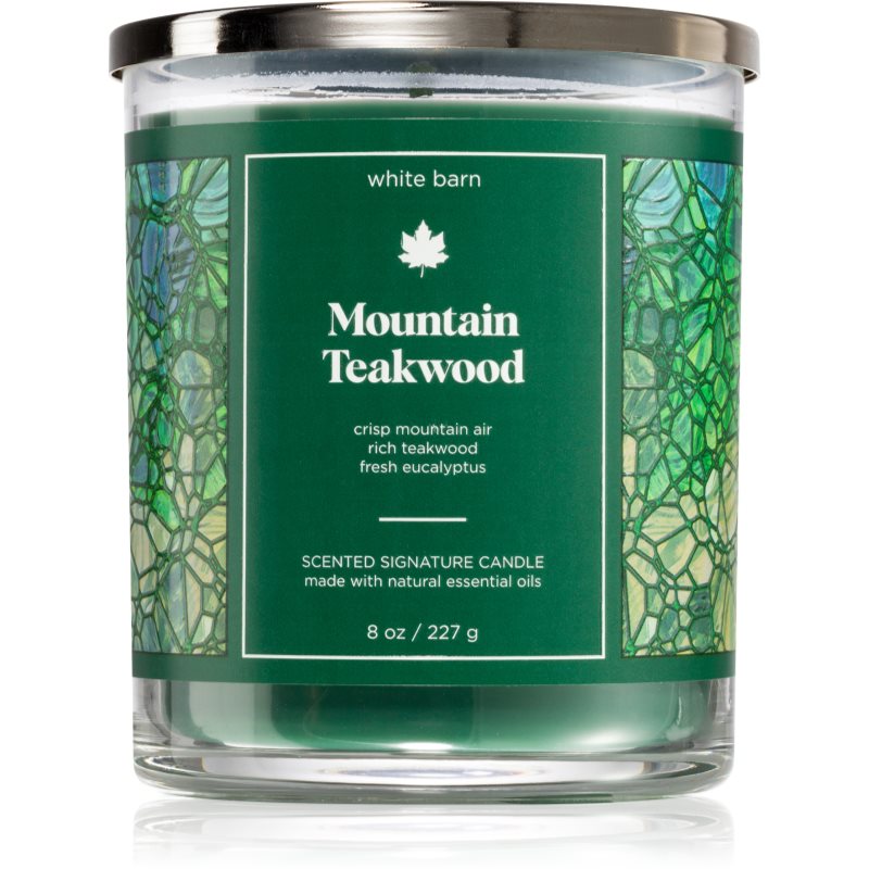 Bath & Body Works Mountain Teakwood dišeča sveča 227 g