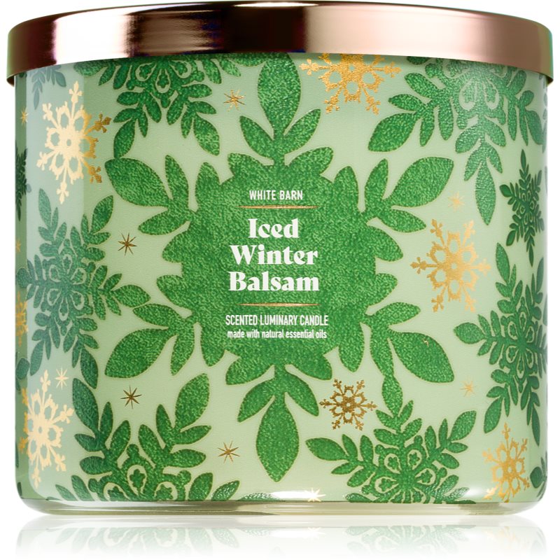 Bath & Body Works Iced Winter Balsam illatgyertya 411 g akciós termékkép 1