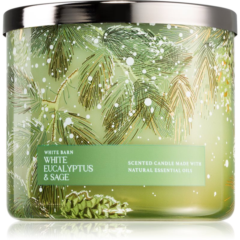 Bath & Body Works White Eucalyptus & Sage scented candle 411 g
