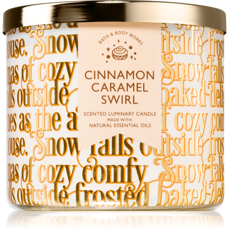 Bath & Body Works Cinnamon Caramel Swirl mirisna svijeća 411 g