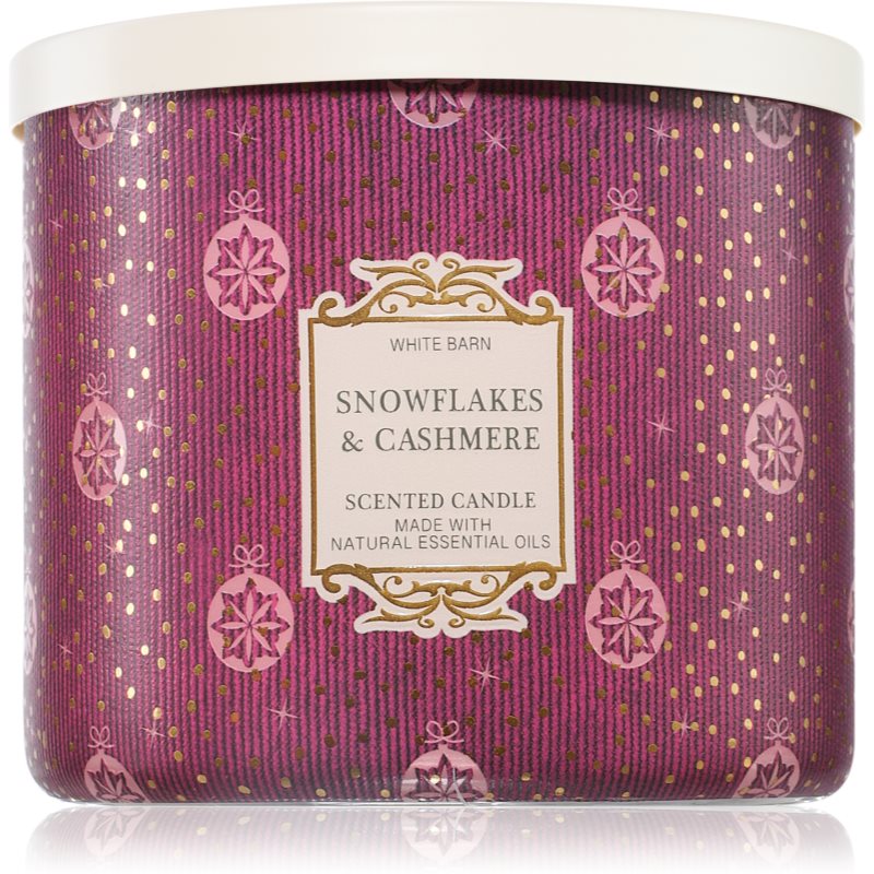 Bath & Body Works Snowflakes & Cashmere illatgyertya 411 g akciós termékkép 1