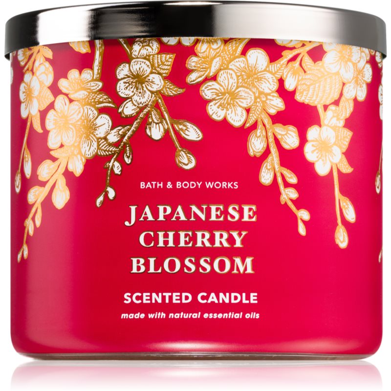 E-shop Bath & Body Works Japanese Cherry Blossom vonná svíčka III. 411 g