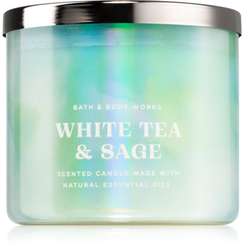 E-shop Bath & Body Works White Tea & Sage vonná svíčka 411 g