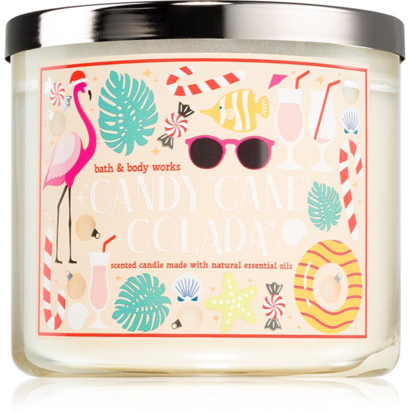 Bath & Body Works Candy Cane Colada illatgyertya 411 g akciós termékkép 1